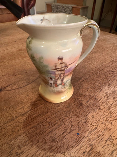 Vintage Royal Bayreuth Pitcher with Hunter - Bavaria - The Celtic Farm