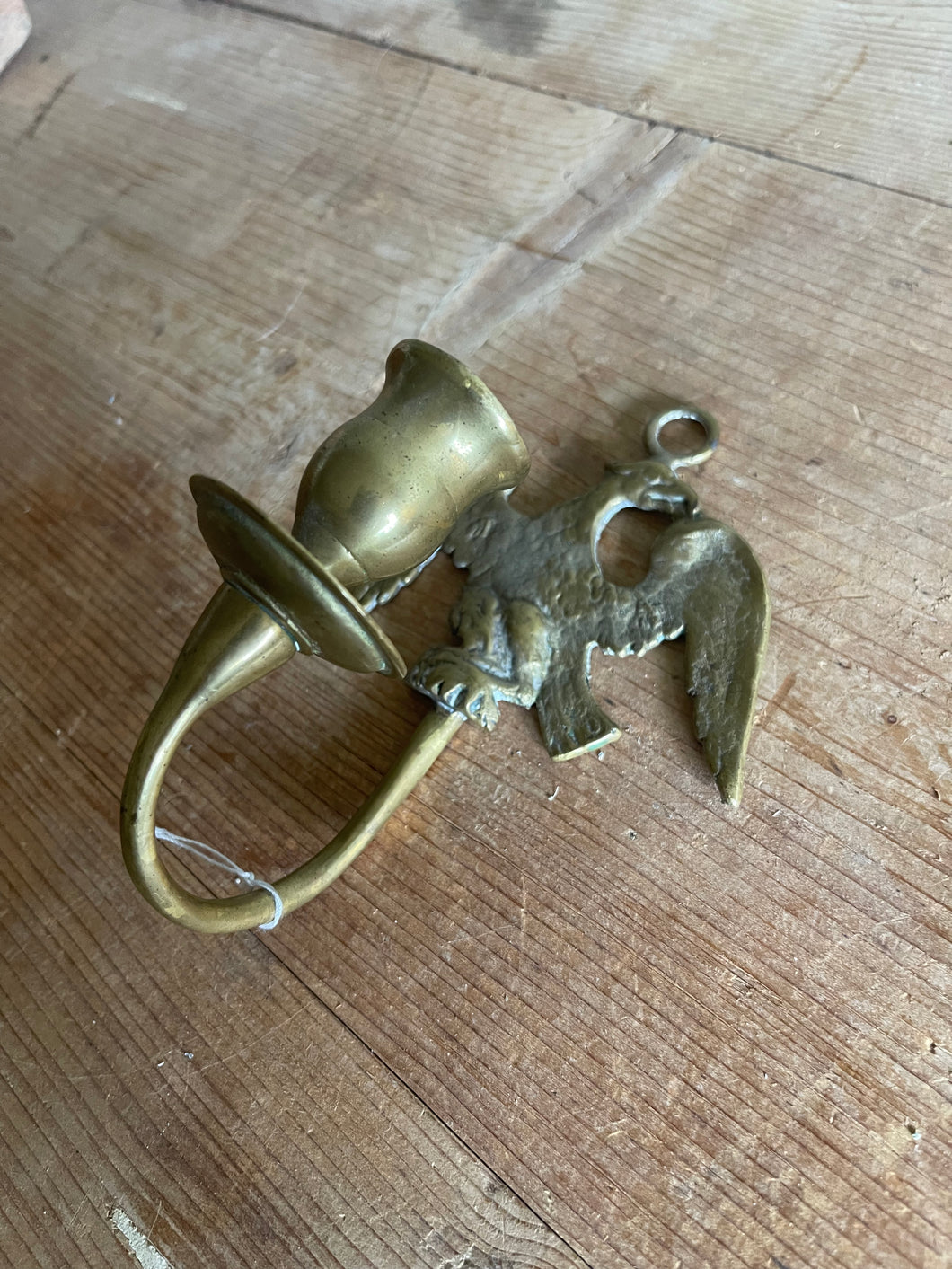 Vintage Brass Eagle Candle Holder/Sconce