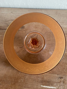 Vintage Ornamental Glass Sandwich Plate