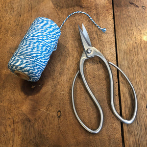 light blue and white  bakers twine