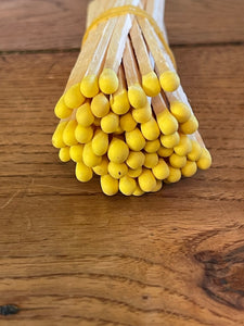 Bulk Wood Matches - 500 Count - 4" Long Wooden (Yellow)