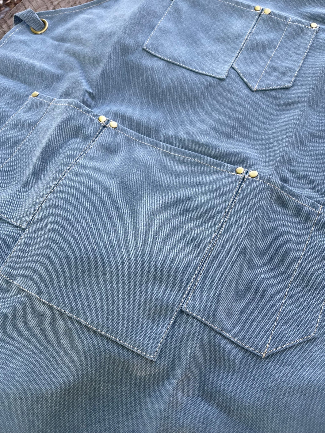 Canvas Apron - Waxed Canvas with Pockets