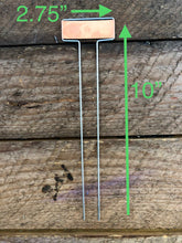 Load image into Gallery viewer, Copper Plant Tags - Garden Markers Set