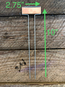 Copper Plant Tags - Garden Markers Set