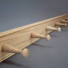 Load image into Gallery viewer, English Oak Shaker Peg Rail 6 PIN - Imported from the UK - The Celtic Farm