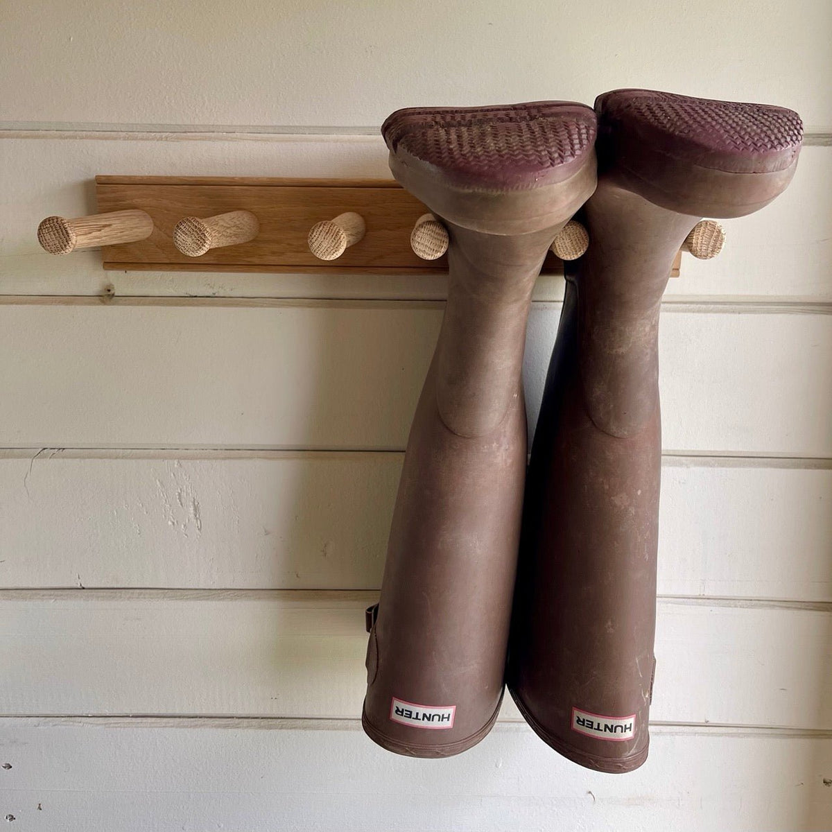 English Wellington Boot Rack - White Oak 2 Pair – The Celtic Farm