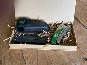 Engraved Gardener's Multi-Tool Gift Box - Tool, Case and Sharpener - The Celtic Farm