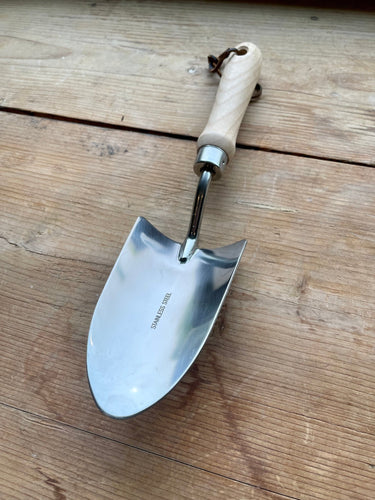 Garden Hand Trowel - Stainless and Hardwood - The Celtic Farm
