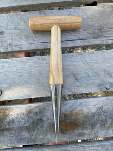 Garden Seed Dibber (Dibble) - Wood and Stainless Seed Planter - The Celtic Farm