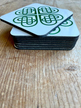 Load image into Gallery viewer, Irish Coasters - Celtic Clover and Heart - The Celtic Farm