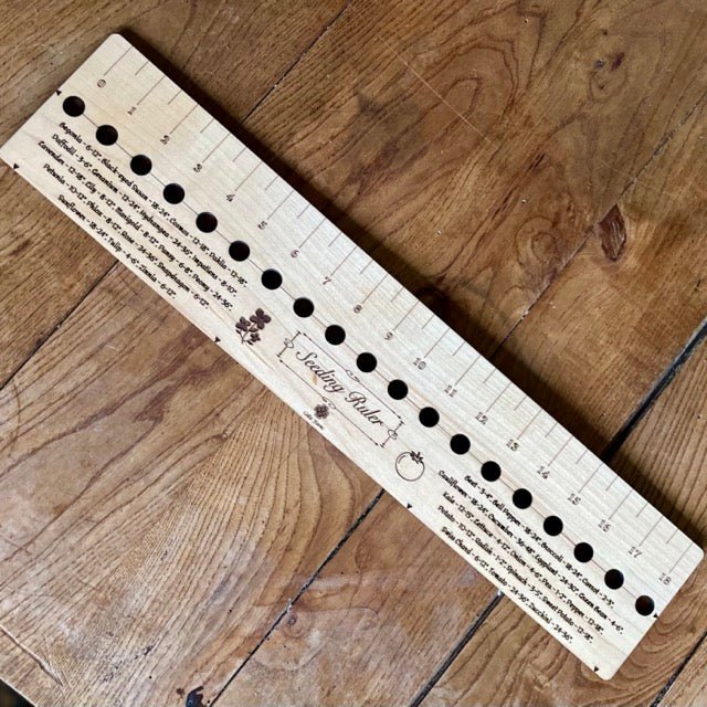 seed planting ruler American Hardwood Seed and Bed Ruler