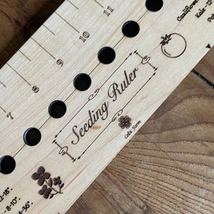 seed ruler for planting American Hardwood Seed and Bed Ruler