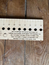 Load image into Gallery viewer, Maple Seed and Bed Ruler - Made in US with American Maple - The Celtic Farm