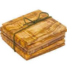 Load image into Gallery viewer, Olive Wood Coasters (Imported from Italy) - Set of 6 - The Celtic Farm