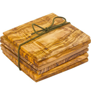 Olive Wood Coasters (Imported from Italy) - Set of 6 - The Celtic Farm
