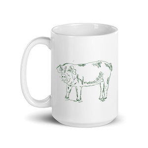 Pig Coffee Mug - Farm Animal Collection - The Celtic Farm