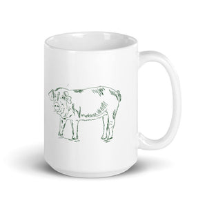 Pig Coffee Mug - Farm Animal Collection - The Celtic Farm