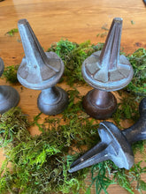 Load image into Gallery viewer, Reclaimed Solid Brass Fence Finials (Set of 4) - Vintage Fence Toppers - The Celtic Farm