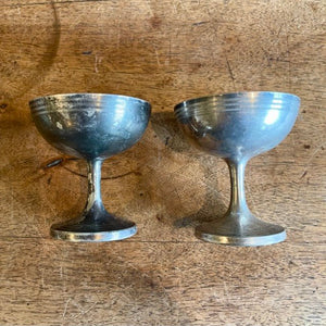 Vintage English Silver Plated Champagne Glasses (Pair) - The Celtic Farm