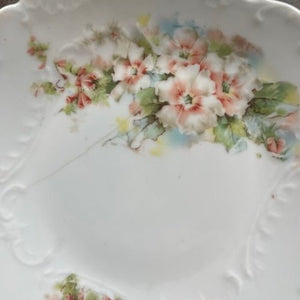 Vintage Floral Desert Plates - Made in Dresden Germany - The Celtic Farm
