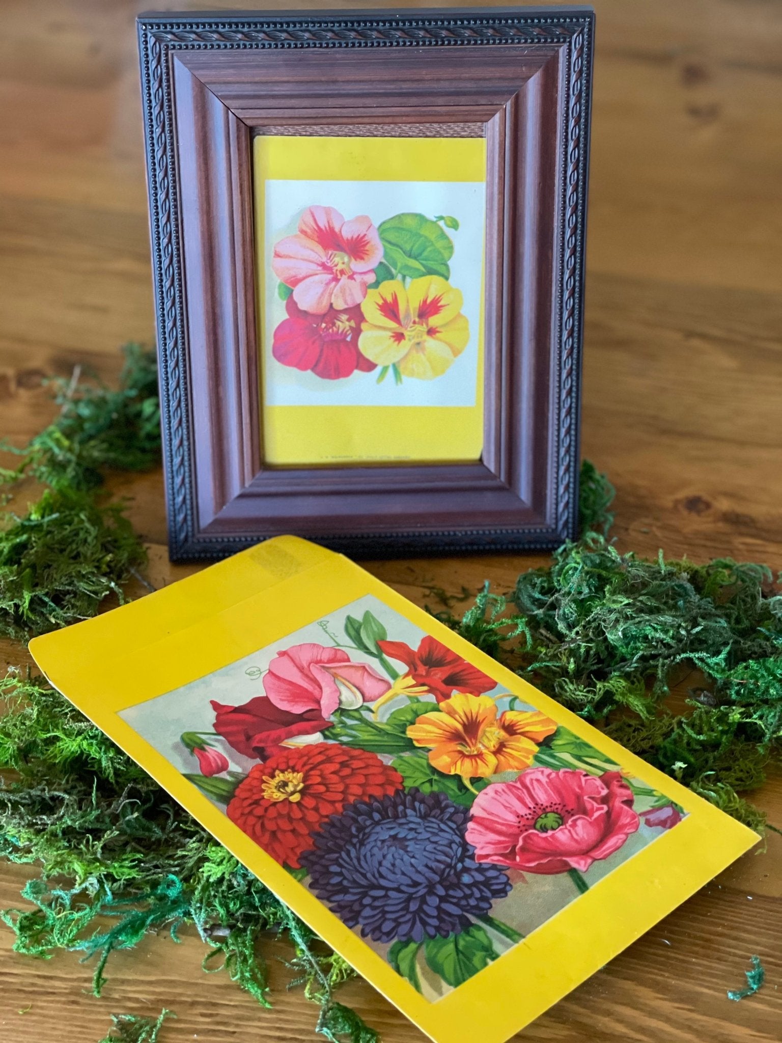 mini flower seed packets Vintage Flower Seed Packets