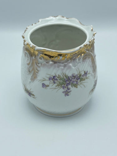 Vintage German Flower Vase with Gold Trim - The Celtic Farm