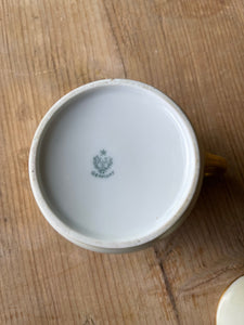 Vintage Hand-painted German Porcelain Teapot Creamer with Gold Trim (RS) - The Celtic Farm