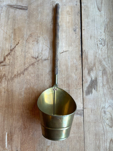 Vintage Irish - Brass and Wood Ladle Scoop - The Celtic Farm
